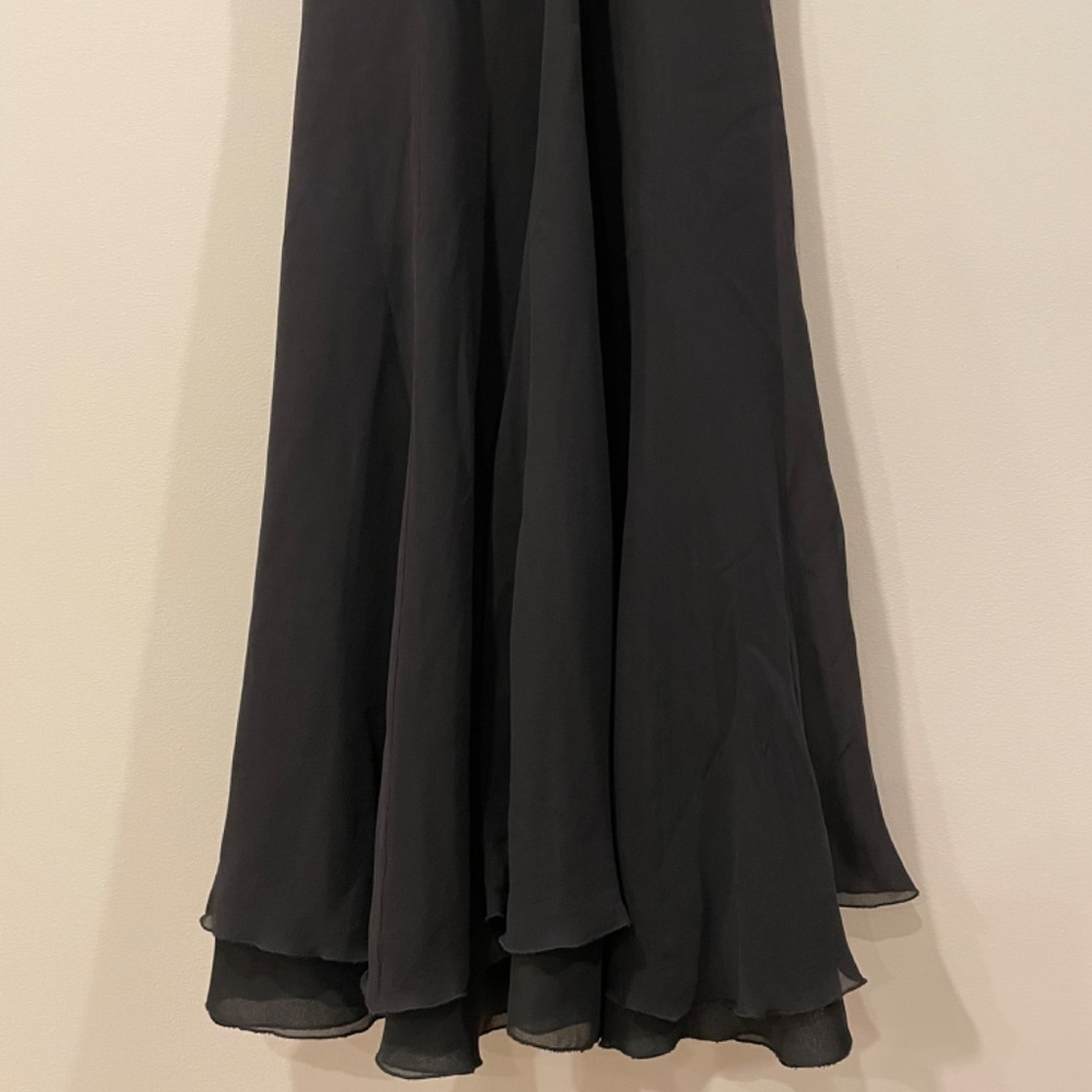 Armani Collezioni Women’s Black Midi Cocktail Layered Dress size 6 - Picture 8 of 8